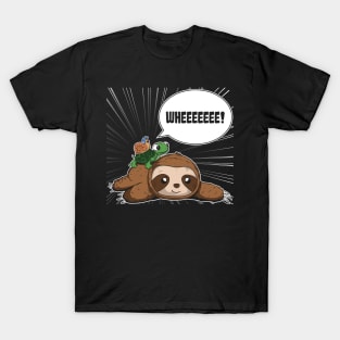 Sloth Turtle Snail Turtle Gifts for Turtle Lovers Sloth T-Shirt